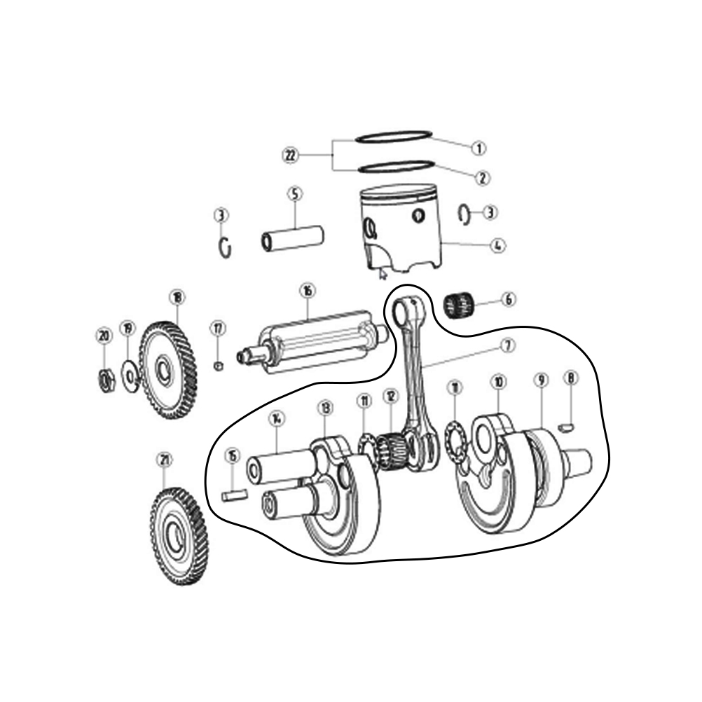 دراجة نارية العمود المرفقي ربط - مراجعة Motorcycle Crankshaft وسعره