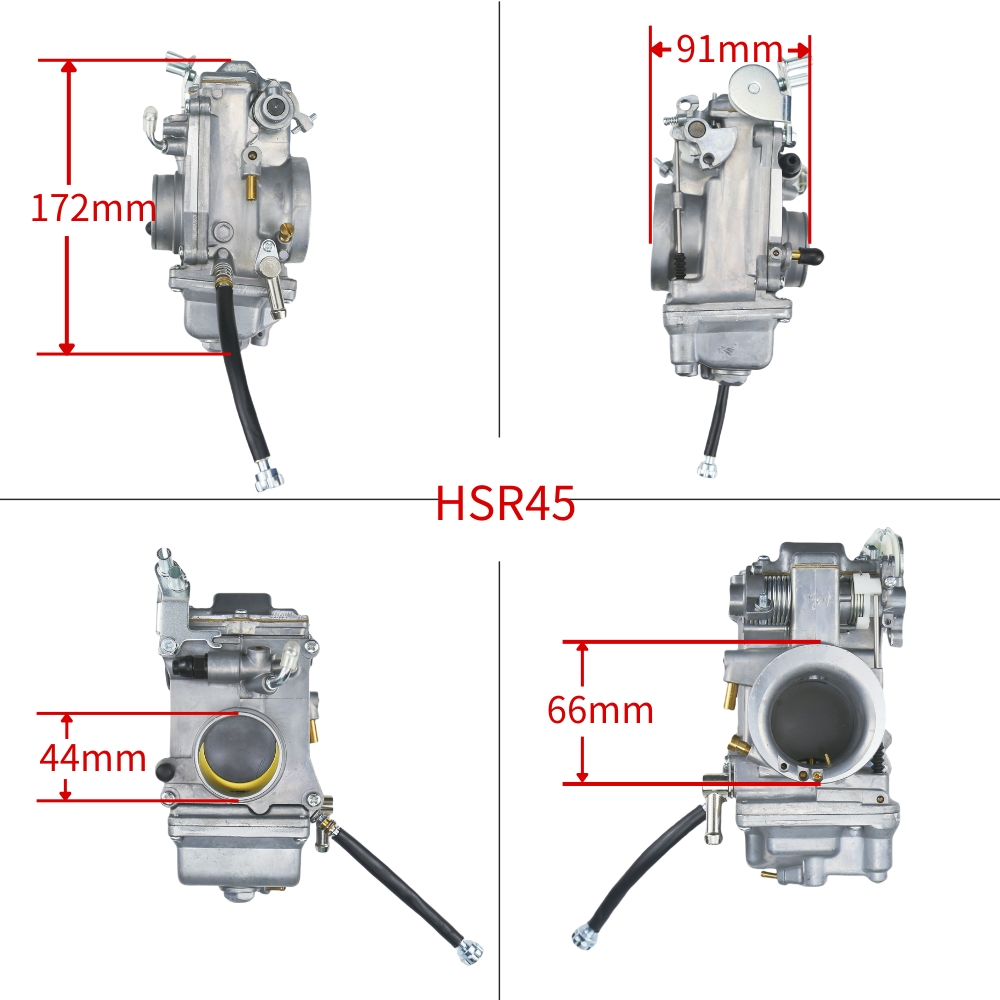مسرع ميكوني HSR42 HSR45 HSR48  - مراجعة Motorcycle Carburetor وسعره