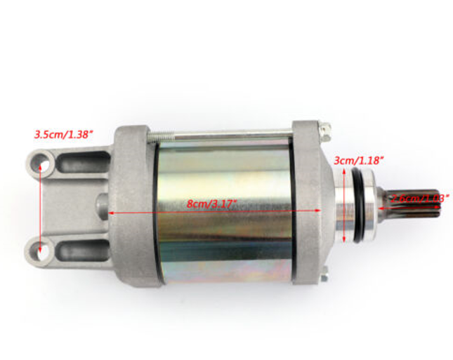 قطع غيار الدراجات النارية: محر - مراجعة Motorcycle Starter Motor وسعره