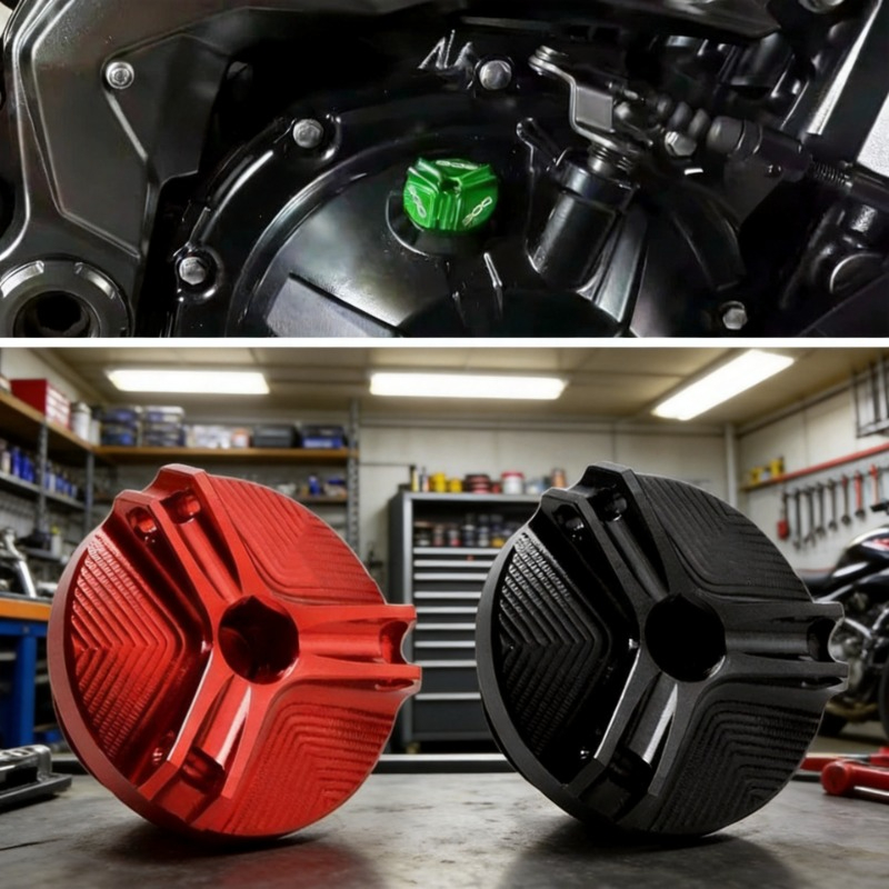 غطاء فتحة تعبئة زيت المحرك للد - مراجعة Motorcycle Oil Filter وسعره